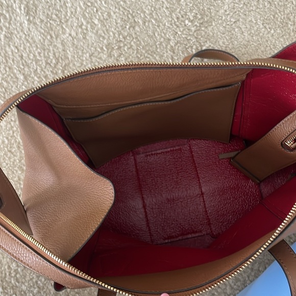 Tory Burch Perry Convertible Satchel Purse/Tote -Brown - Picture 4 of 11